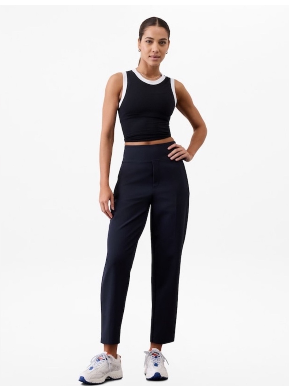 Athleta Endless High Rise Pant in Navy #533636 Ankle Length Casual Pants Size 10